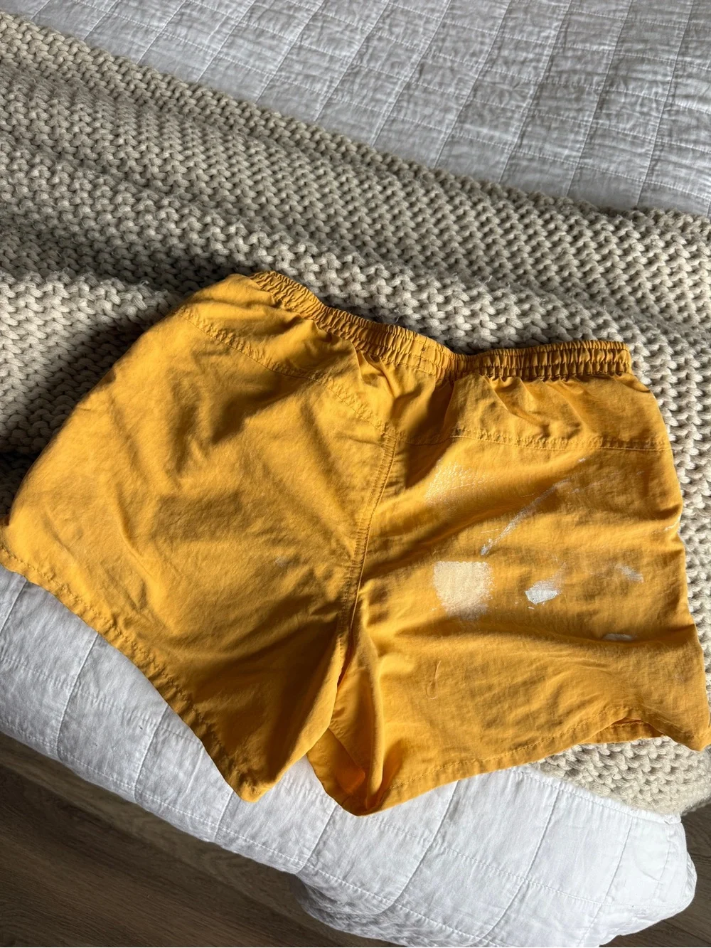 Yellow Patagonia Baggies Athletic Shorts *FLAWS - Picture 2 of 5